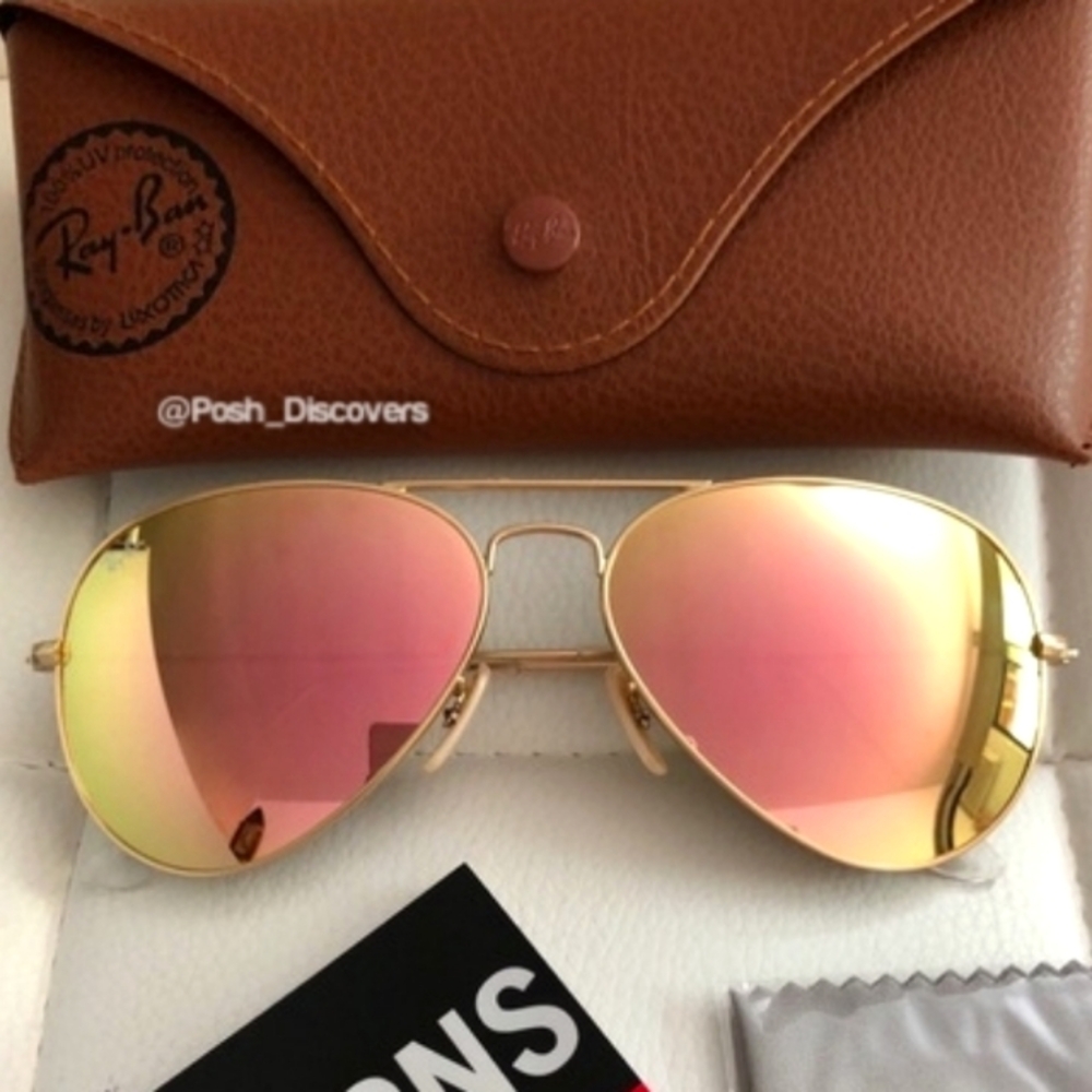 FREE SHIPPING RayBan Aviator Copper Pink RB3025 Mirror